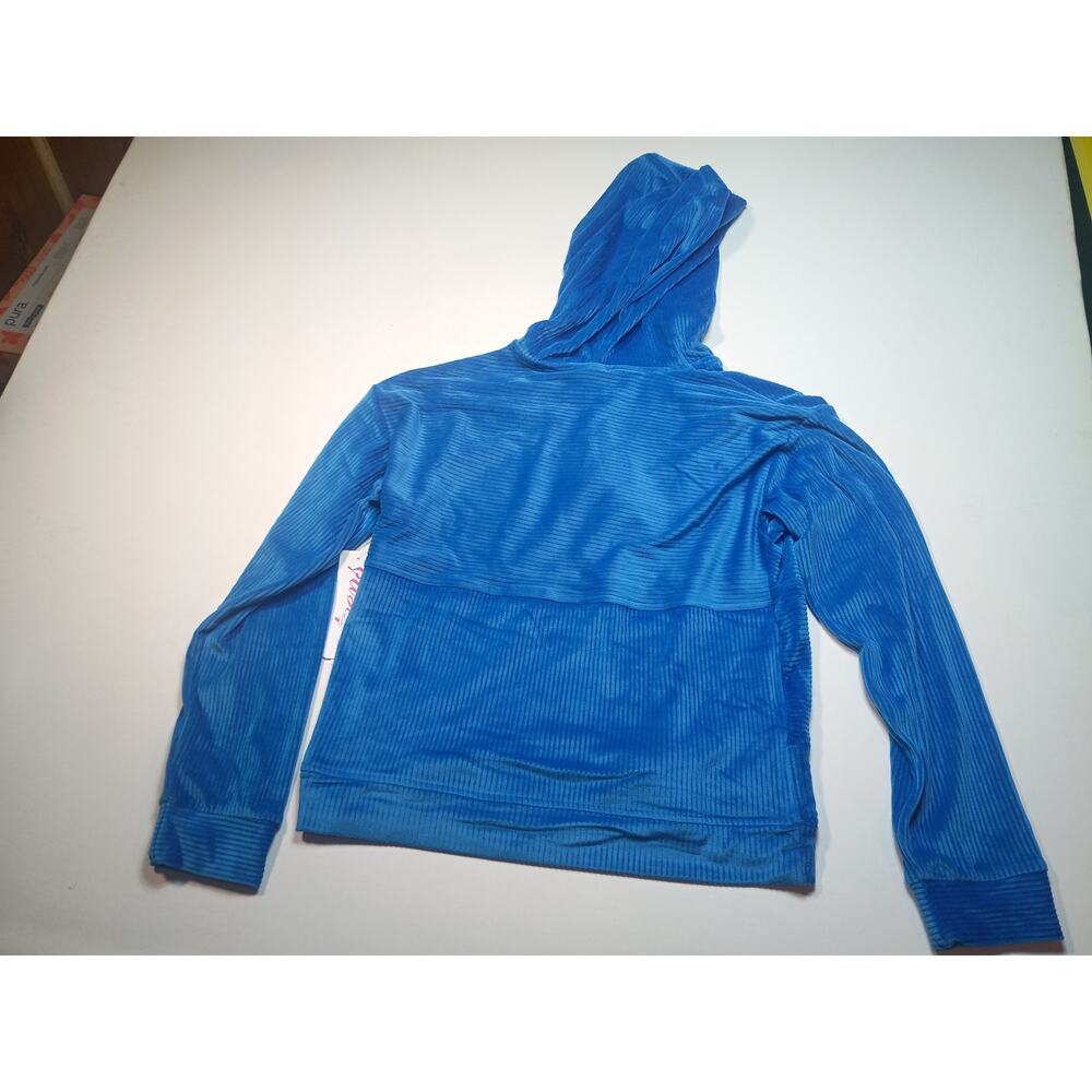 NWT Teens Apparel Detroit Lions Blue Velour Hoodie Medium - Picture 7 of 7